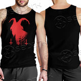 Goat Head Red 666 SED-0792 Men Tank-tops