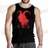 Goat Head Red 666 SED-0792 Men Tank-tops