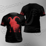 Goat Head Red 666 SED-0792 Unisex T-shirt