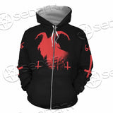 Goat Head Red 666 SED-0792 Hoodie & Zip Hoodie