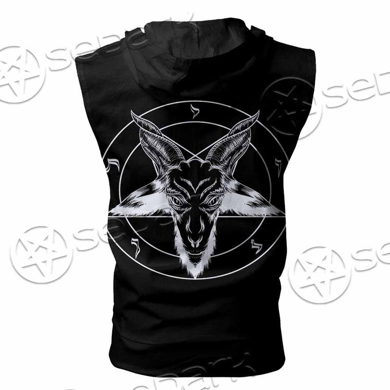 Sigil Of Baphomet SED-0793 Zip Sleeveless Hoodie