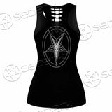 Baphomet Sigil Inverted Cross SED-0794 Women Tank Top