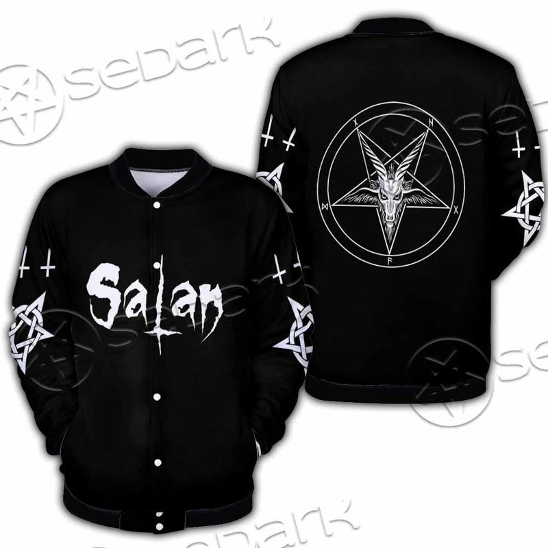 Baphomet Sigil Inverted Cross SED-0794 Button Jacket