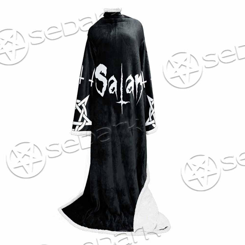 Baphomet Sigil Inverted Cross SED-0794 Sleeved Blanket