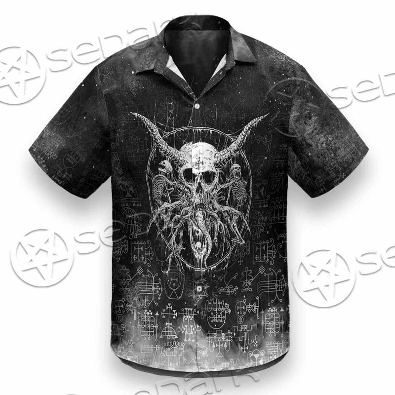 Satanic Skull Scary SED-0797 Shirt Allover