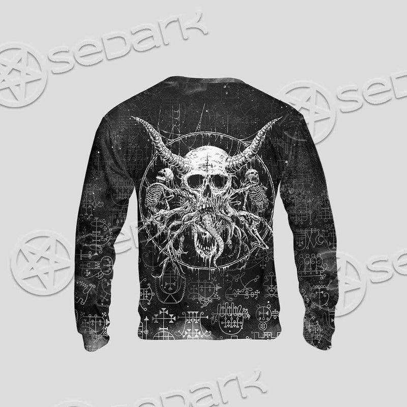 Satanic Skull Scary SED-0797 Unisex Sweatshirt