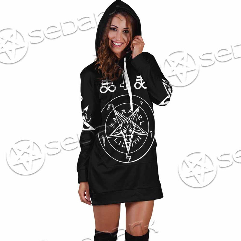 Baphomet Sigil Lilith SED-0798 Hoodie Dress