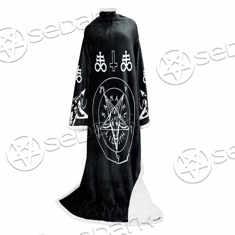 Baphomet Sigil Lilith SED-0798 Sleeved Blanket