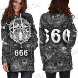 666 Goat Head SED-0799 Hoodie Dress
