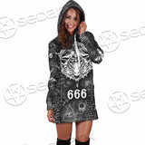 666 Goat Head SED-0799 Hoodie Dress