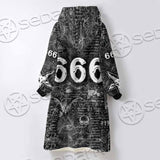 666 Goat Head SED-0799 Oversized Sherpa Blanket Hoodie