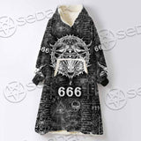 666 Goat Head SED-0799 Oversized Sherpa Blanket Hoodie