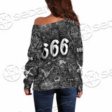 666 Goat Head SED-0799 Off Shoulder Sweaters