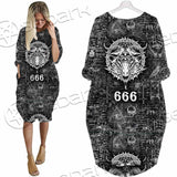 666 Goat Head SED-0799 Batwing Pocket Dress
