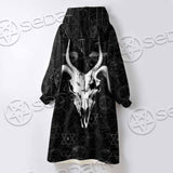 Occult 666 Goat Head SED-0800 Oversized Sherpa Blanket Hoodie