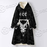 Occult 666 Goat Head SED-0800 Oversized Sherpa Blanket Hoodie