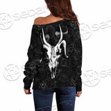 Occult 666 Goat Head SED-0800 Off Shoulder Sweaters