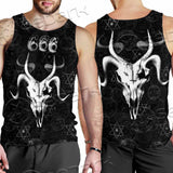 Occult 666 Goat Head SED-0800 Men Tank-tops
