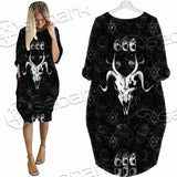 Occult 666 Goat Head SED-0800 Batwing Pocket Dress
