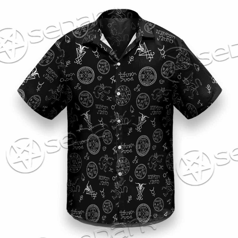 Satanism Symbols SED-0801 Shirt Allover