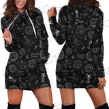 Satanism Symbols SED-0801 Hoodie Dress