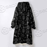 Satanism Symbols SED-0801 Oversized Sherpa Blanket Hoodie