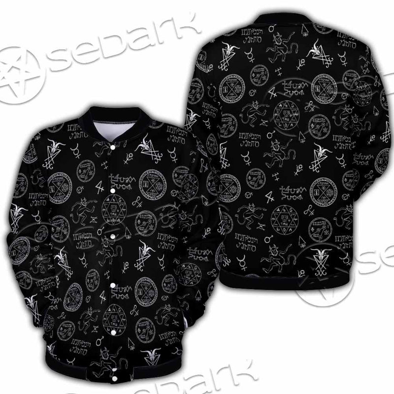Satanism Symbols SED-0801 Button Jacket