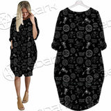 Satanism Symbols SED-0801 Batwing Pocket Dress
