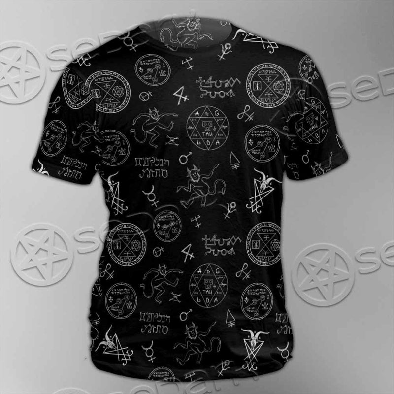 Satanism Symbols SED-0801 Unisex T-shirt