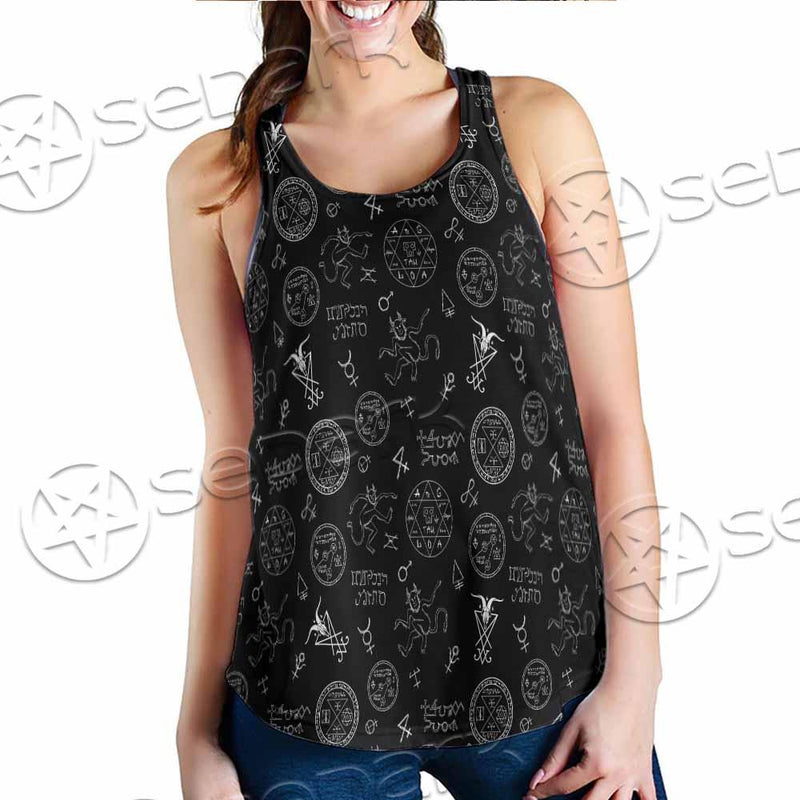 Satanism Symbols SED-0801 Women Tank Top
