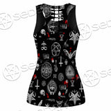 Satanic Symbols Occult SED-0802 Women Tank Top