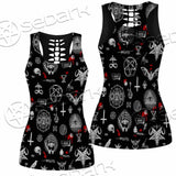 Satanic Symbols Occult SED-0802 Women Tank Top