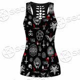 Satanic Symbols Occult SED-0802 Women Tank Top
