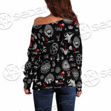 Satanic Symbols Occult SED-0802 Off Shoulder Sweaters