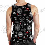 Satanic Symbols Occult SED-0802 Men Tank-tops