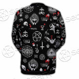 Satanic Symbols Occult SED-0802 Button Jacket