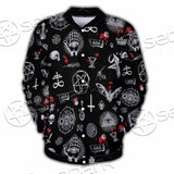 Satanic Symbols Occult SED-0802 Button Jacket