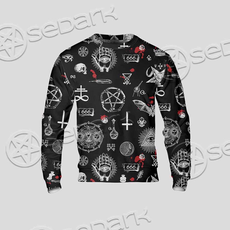 Satanic Symbols Occult SED-0802 Unisex Sweatshirt