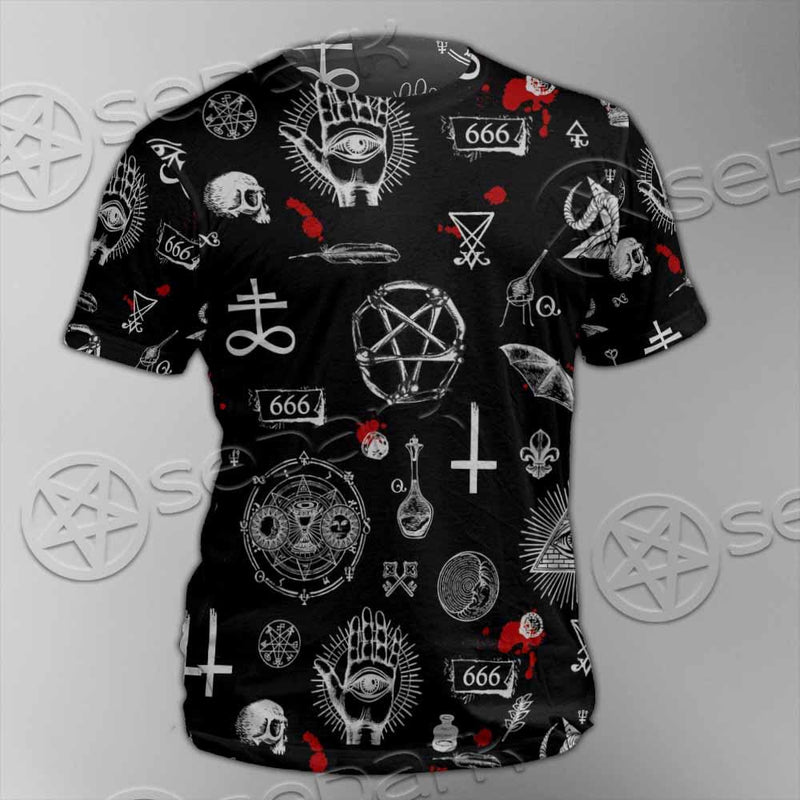 Satanic Symbols Occult SED-0802 Unisex T-shirt