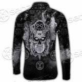 Skull Pentagram Scary SED-0803 Shirt Allover
