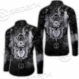 Skull Pentagram Scary SED-0803 Shirt Allover