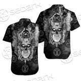 Skull Pentagram Scary SED-0803 Shirt Allover