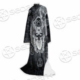 Skull Pentagram Scary SED-0803 Sleeved Blanket