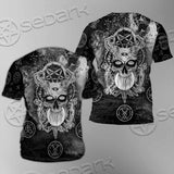Skull Pentagram Scary SED-0803 Unisex T-shirt