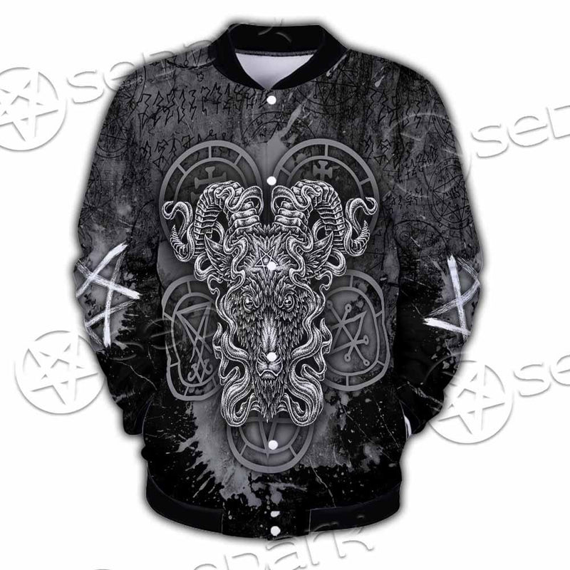 Pentagram Demon Goat Head SED-0805 Button Jacket