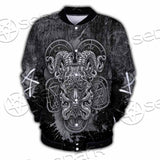 Pentagram Demon Goat Head SED-0805 Button Jacket