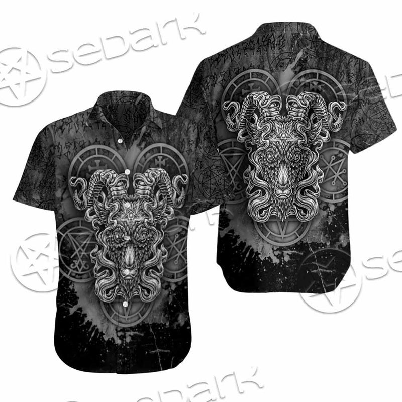 Pentagram Demon Goat Head SED-0805 Shirt Allover