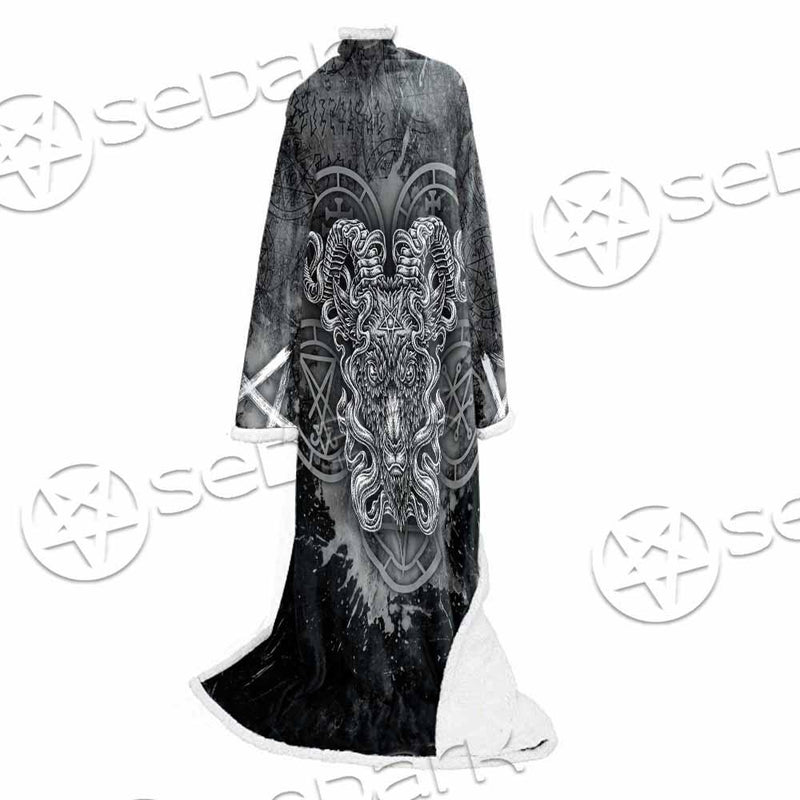 Pentagram Demon Goat Head SED-0805 Sleeved Blanket