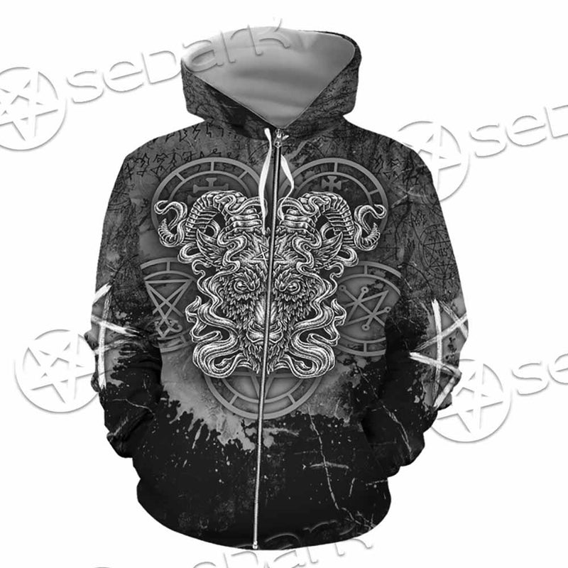Pentagram Demon Goat Head SED-0805 Hoodie & Zip Hoodie