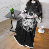 Skull Goat Head 666 SED-0808 Sleeved Blanket